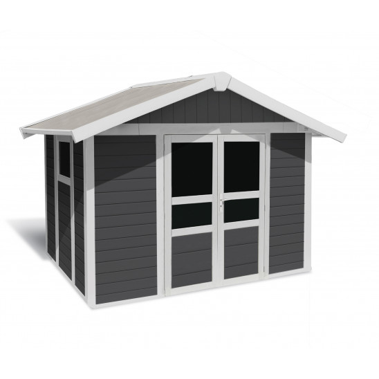 Capanno da giardino Basic Home 7,5 m² Grigio scuro