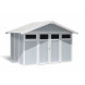 Capanno da giardino Utility 7,5 m² Grigio blu-1