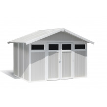 Capanno da giardino Utility 7,5 m² Grigio verde